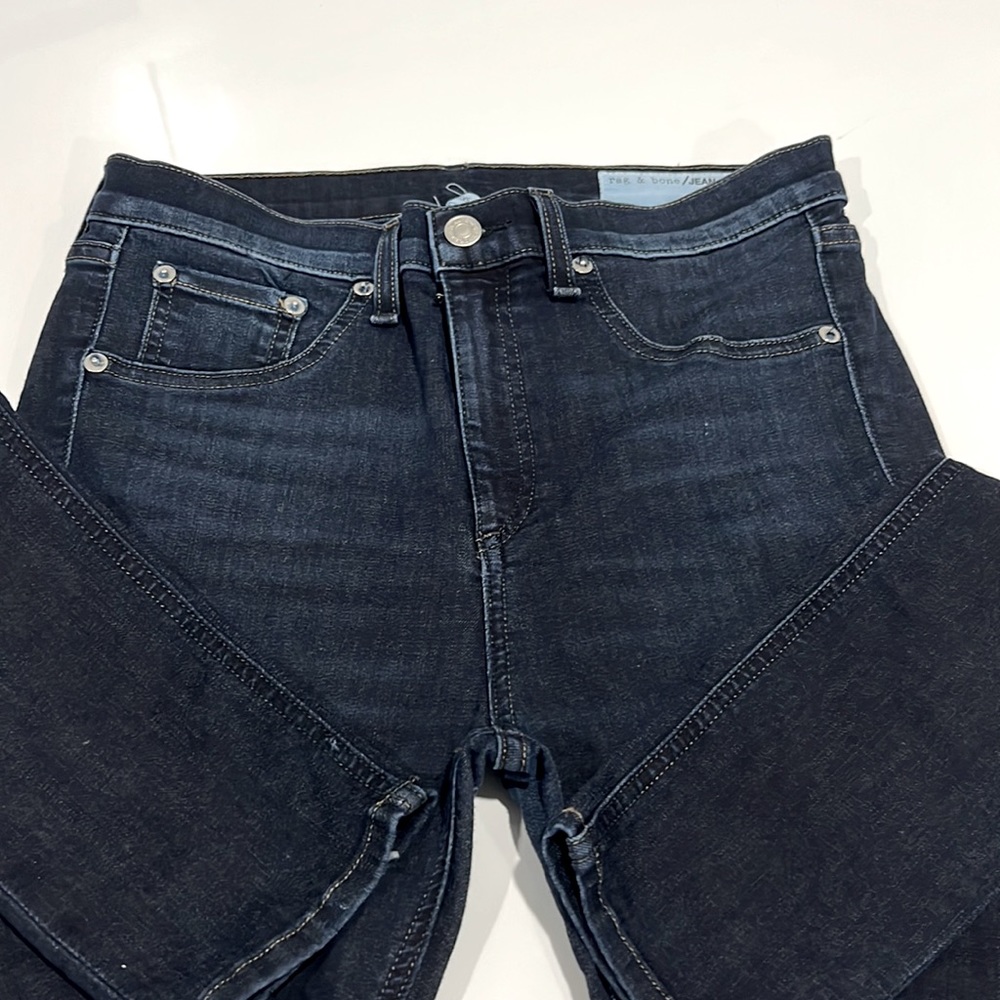 Rag & Bone Dark Blue Stretch Jeggings,, 28